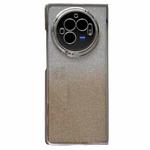For vivo X Fold3 Pro Electroplating Frame + Glitter Paper Full Coverage Phone Case(Gold)
