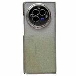 For vivo X Fold3 Pro Electroplating Frame + Glitter Paper Full Coverage Phone Case(Green)