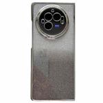 For vivo X Fold3 Pro Electroplating Frame + Glitter Paper Full Coverage Phone Case(Black)