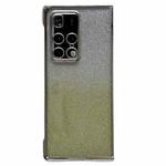 For Huawei Mate X2 Electroplating Frame + Glitter Paper Full Coverage Phone Case(Green)