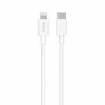 ROCK P8 Prime Series 1m USB-C / Type-C Fast Charging Data Cable, Interface:PD27W 8 Pin(White)