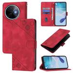 For vivo Y39 5G Global Skin Feel Embossed Leather Phone Case(Red)