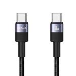 USAMS SJ724 60W USB-C / Type-C to USB-C / Type-C Aluminum Alloy Data Cable, Length: 1.2m(Tarnish)