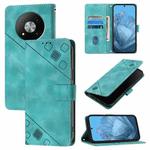 For ZTE Blade A73 5G Skin Feel Embossed Leather Phone Case(Green)