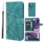 For Motorola Moto G Stylus 5G 2023 Skin Feel Geometric Lines Leather Phone Case(Green)