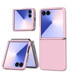 For Samsung Galaxy Z Flip7 5G Flat Skin Feel TPU+PC Shockproof Phone Case(Light Pink)