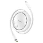 Baseus Free2Draw Mini Retractable Charging Cable 1m Type-C to 8 Pin 20W(White)