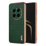 For Honor Magic7 Pro AZNS Electroplated Frame Crocodile Texture Full Coverage Phone Case(Green)