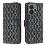 For Realme 15 Pro 5G Diamond Lattice Wallet Flip Leather Phone Case(Black)