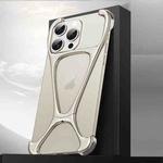 For iPhone 14 Pro Max Hercules Zinc Alloy Borderless Metal Phone Case(Titanium Grey)