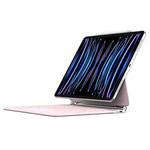 DUX DUCIS MK Series Floating Magnetic Keyboard Tablet Leather Case For iPad Air 13 2024 / Pro 12.9 2022 / 2021(Pink)