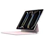 DUX DUCIS MK Series Floating Magnetic Keyboard Tablet Leather Case For iPad Pro 13 2024(Pink)