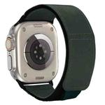 For Apple Watch Ultra 49mm Loop Woven Nylon Watch Band(Fir Green)