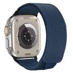 For Apple Watch Ultra 49mm Loop Woven Nylon Watch Band(Dark Blue)