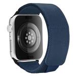 For Apple Watch Series 5 40mm Loop Woven Nylon Watch Band(Dark Blue)