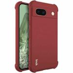 For Google Pixel 8a imak Shockproof Airbag TPU Phone Case(Matte Red)