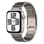 For Apple Watch SE 2023 44mm Titanium Metal Watch Band(Titanium)