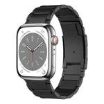 For Apple Watch Series 8 45mm Titanium Metal Watch Band(Black)