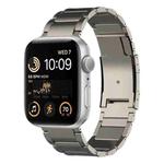 For Apple Watch SE 2022 44mm Titanium Metal Watch Band(Titanium)