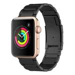 For Apple Watch Series 3 42mm Titanium Metal Watch Band(Black)