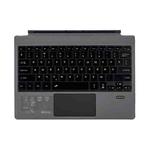 1089DC-RU Russian Backlit Magnetic Bluetooth 3.0 Keyboard for Microsoft Surface Pro 7 / 6 / 2017 / 4 / 3(Grey)