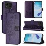 For Asus Zenfone 11 Ultra Embossed Butterfly Leather Phone Case(Dark Purple)