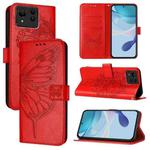 For Asus Zenfone 11 Ultra Embossed Butterfly Leather Phone Case(Red)