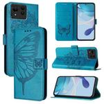 For Asus Zenfone 11 Ultra Embossed Butterfly Leather Phone Case(Blue)