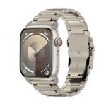 For Apple Watch Series 3 42mm 26mm Safety Buckle Titanium Alloy Watch Band(Titanium)
