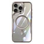 For iPhone 12 Pro Blade MagSafe Magnetic Transparent PC Phone Case(Titanium Grey)