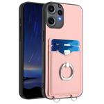 For Nothing CMF Phone 2 Pro R20 Ring Card Holder Phone Case(Pink)