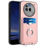 For Nothing Phone 3a Pro R20 Ring Card Holder Phone Case(Pink)