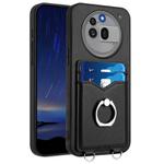 For Nothing Phone 3a Pro R20 Ring Card Holder Phone Case(Black)