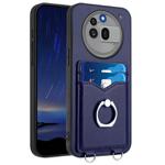 For Nothing Phone 3a Pro R20 Ring Card Holder Phone Case(Blue)