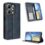 For itel A90 4G Magnetic Buckle Retro Texture Leather Phone Case(Blue)