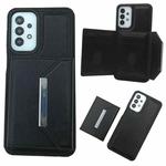 For Samsung Galaxy S20 FE Solid Color Metal Buckle Card Slots Bag Phone Case(Black)