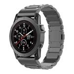 For Garmin Fenix 7 / Forerunner 965 22mm Three-Bead Magnetic Buckle Metal Quick Release Watch Band(Black)