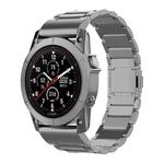 For Garmin Fenix 7 / Forerunner 965 22mm Three-Bead Magnetic Buckle Metal Quick Release Watch Band(Grey)