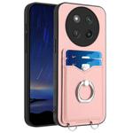 For Honor X60 Pro / X9c / Magic7 Lite R20 Ring Card Holder Phone Case(Pink)