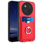 For Honor X60 Pro / X9c / Magic7 Lite R20 Ring Card Holder Phone Case(Red)