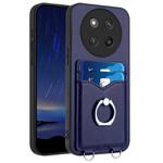 For Honor X60 Pro / X9c / Magic7 Lite R20 Ring Card Holder Phone Case(Blue)