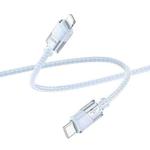 hoco U132 Beijing 1.2m PD27W USB-C / Type-C to 8 Pin Charging Data Cable(Blue)