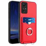 For Xiaomi Redmi Note 12S 4G Global R20 Ring Card Holder Phone Case(Red)