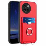 For Xiaomi Civi 4 Pro 5G R20 Ring Card Holder Phone Case(Red)