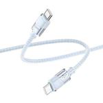 hoco U132 Beijing 1.2m 60W USB-C / Type-C to Type-C Charging Data Cable(Blue)