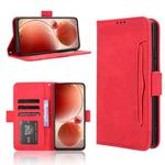 For itel S25 4G Skin Feel Calf Texture Card Slots Leather Phone Case(Red)