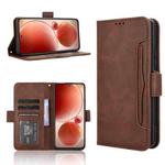 For itel S25 4G Skin Feel Calf Texture Card Slots Leather Phone Case(Brown)