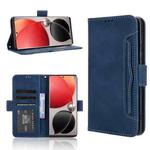 For itel S25 Ultra 4G Skin Feel Calf Texture Card Slots Leather Phone Case(Blue)