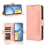 For itel A90 4G Skin Feel Calf Texture Card Slots Leather Phone Case(Pink)
