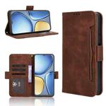 For itel A90 4G Skin Feel Calf Texture Card Slots Leather Phone Case(Brown)